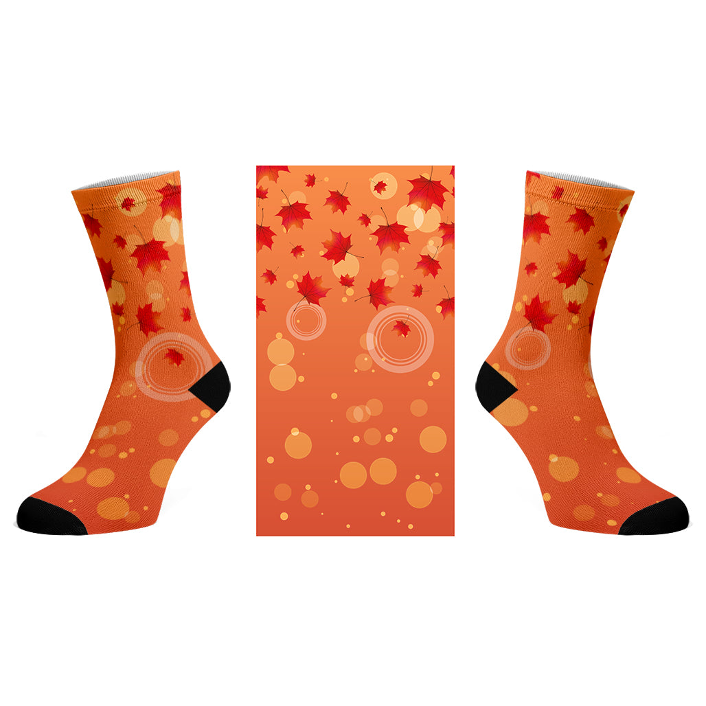 Awe of Fall_Printed Socks