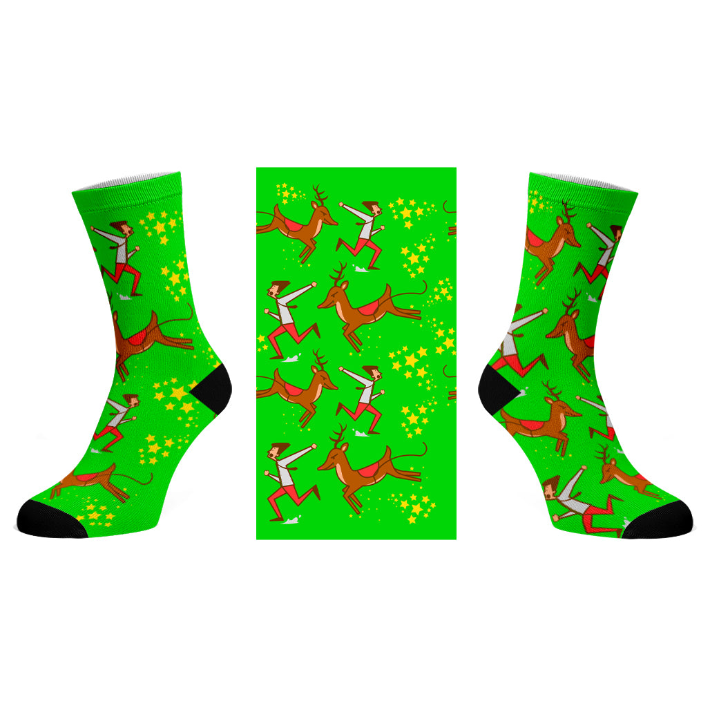 Rabid Rudolph Design Socks