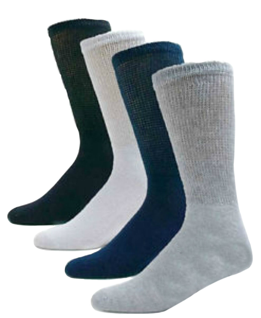 Physician's Choice Diabetic Crew Calf length Socks (12 Pair Pack)