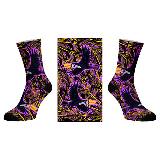 Flight of the Toucan Design Socks