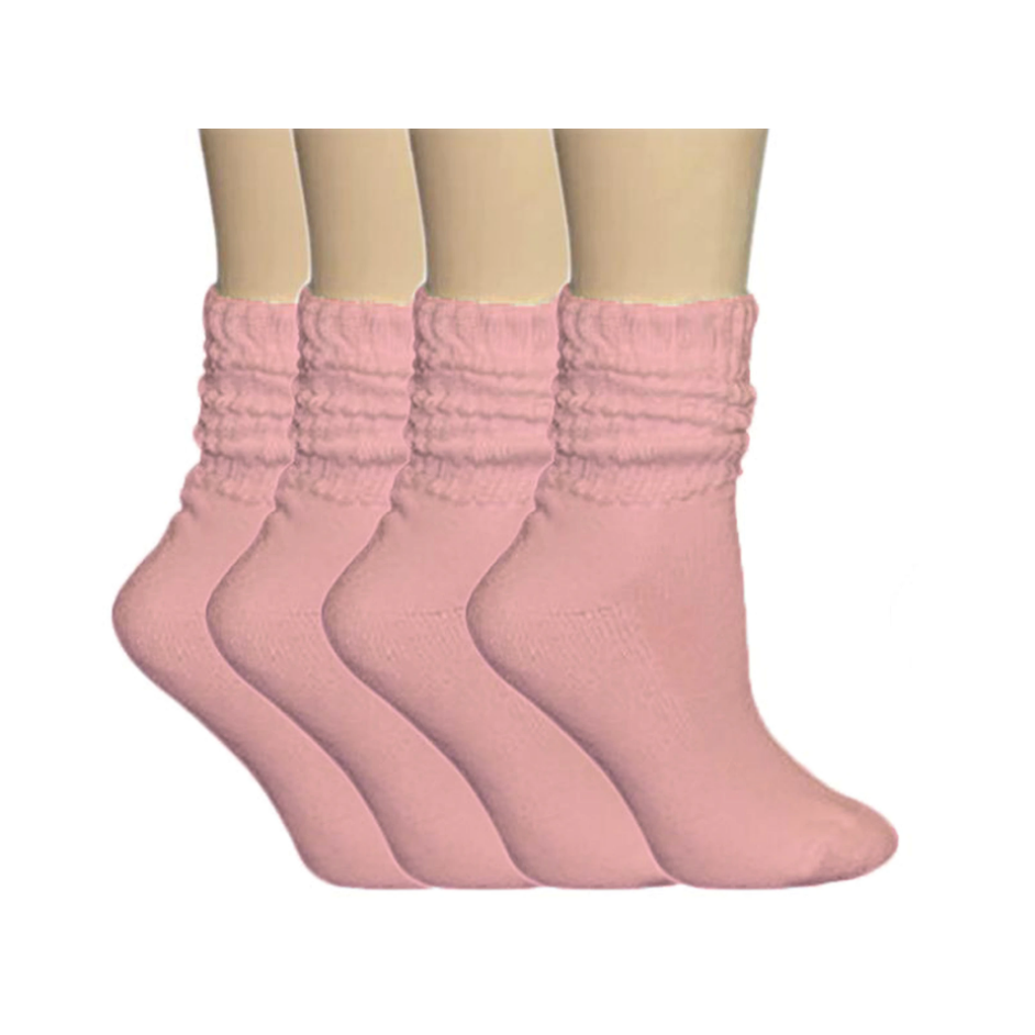 American Made Light Weight Cotton Slouch Socks (12 Pair Pack)