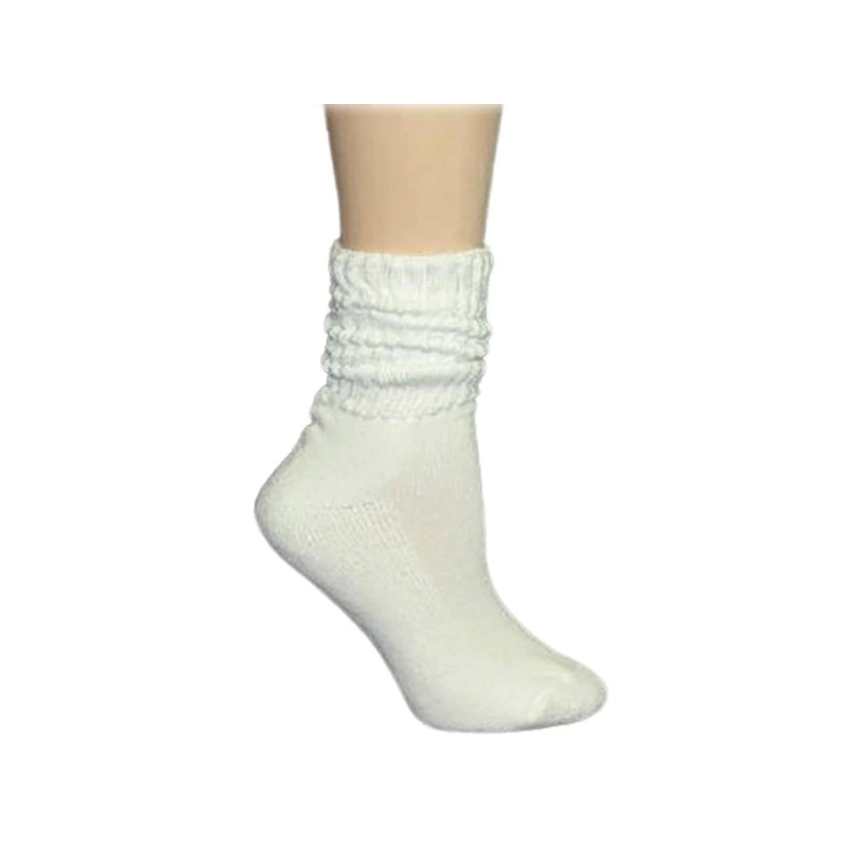 American Made Light Weight Cotton Slouch Socks (12 Pair Pack)