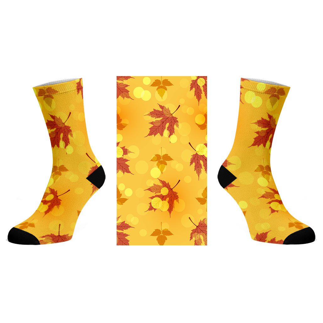 Leaves of Fall_Printed Socks