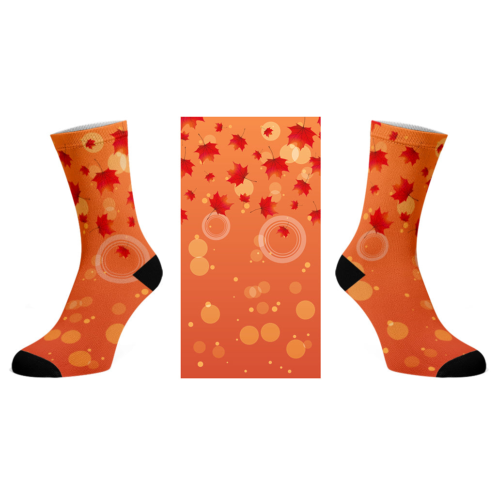 Awe of Fall_Printed Socks