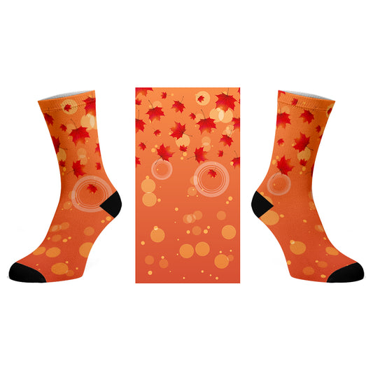 Awe of Fall_Printed Socks