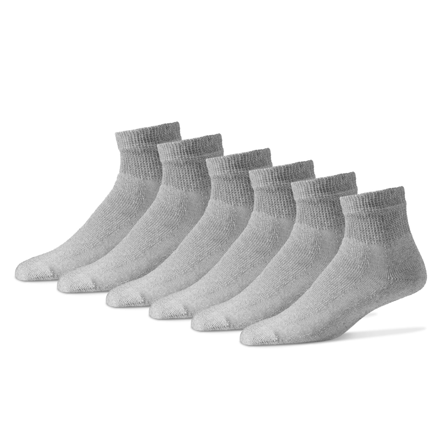 Physician's Choice Diabetic Cotton Quarter Socks (12 Pair Pack)