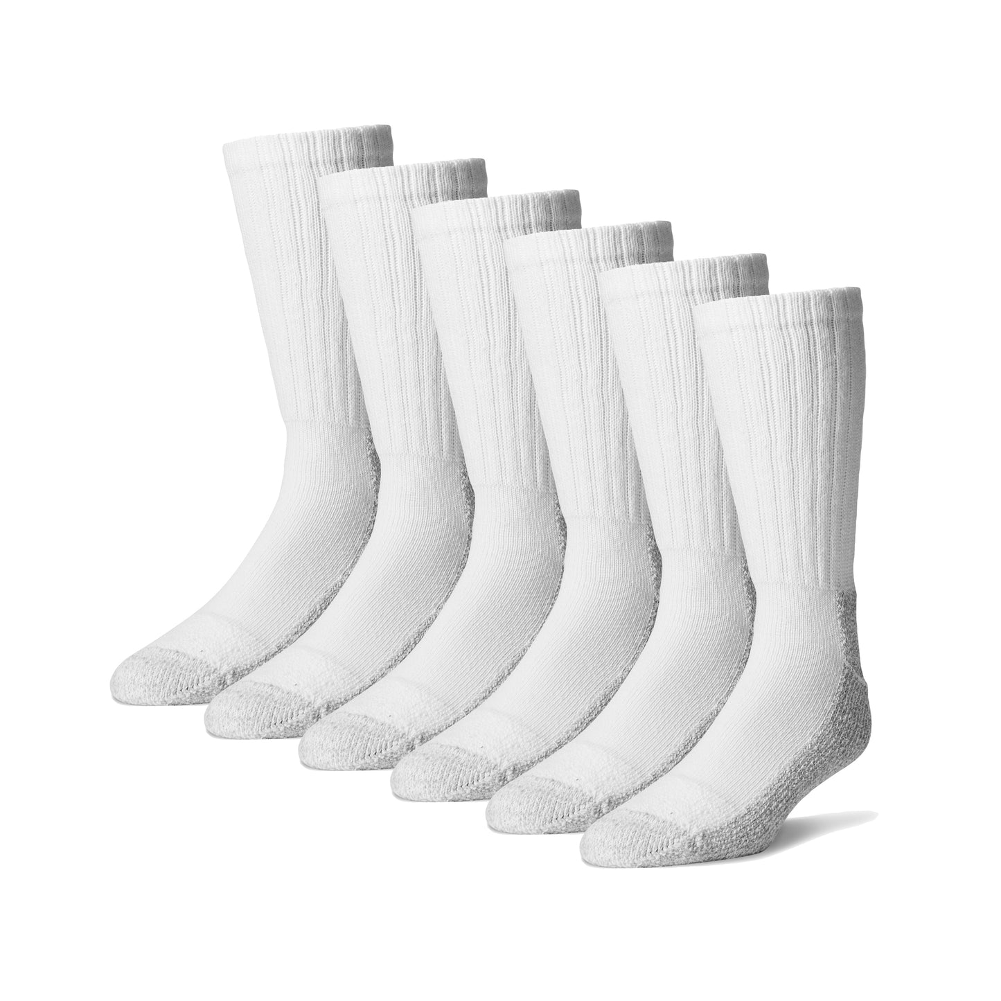 Pro-Trek Brand Steel Toe Boot Socks Extra Cushioned (6 Pair Pack)