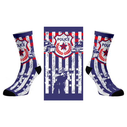 Protect and Serve_Printed Socks