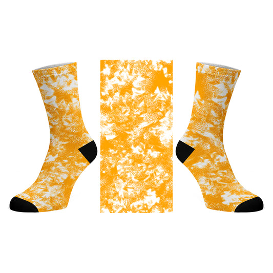 Gold Sport Tie Dye_Printed Socks