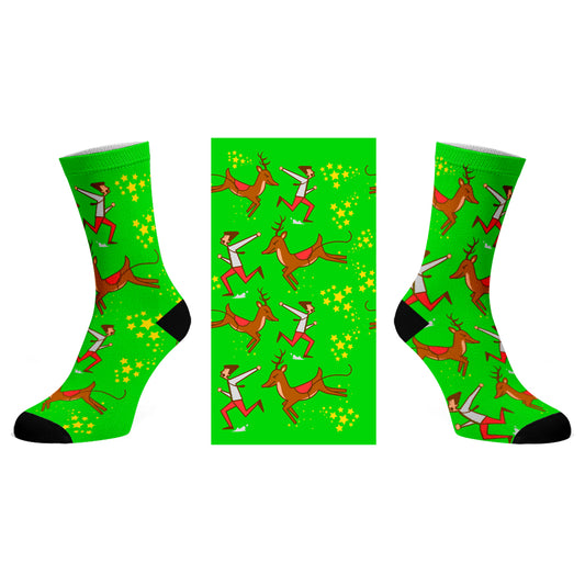 Rabid Rudolph Design Socks