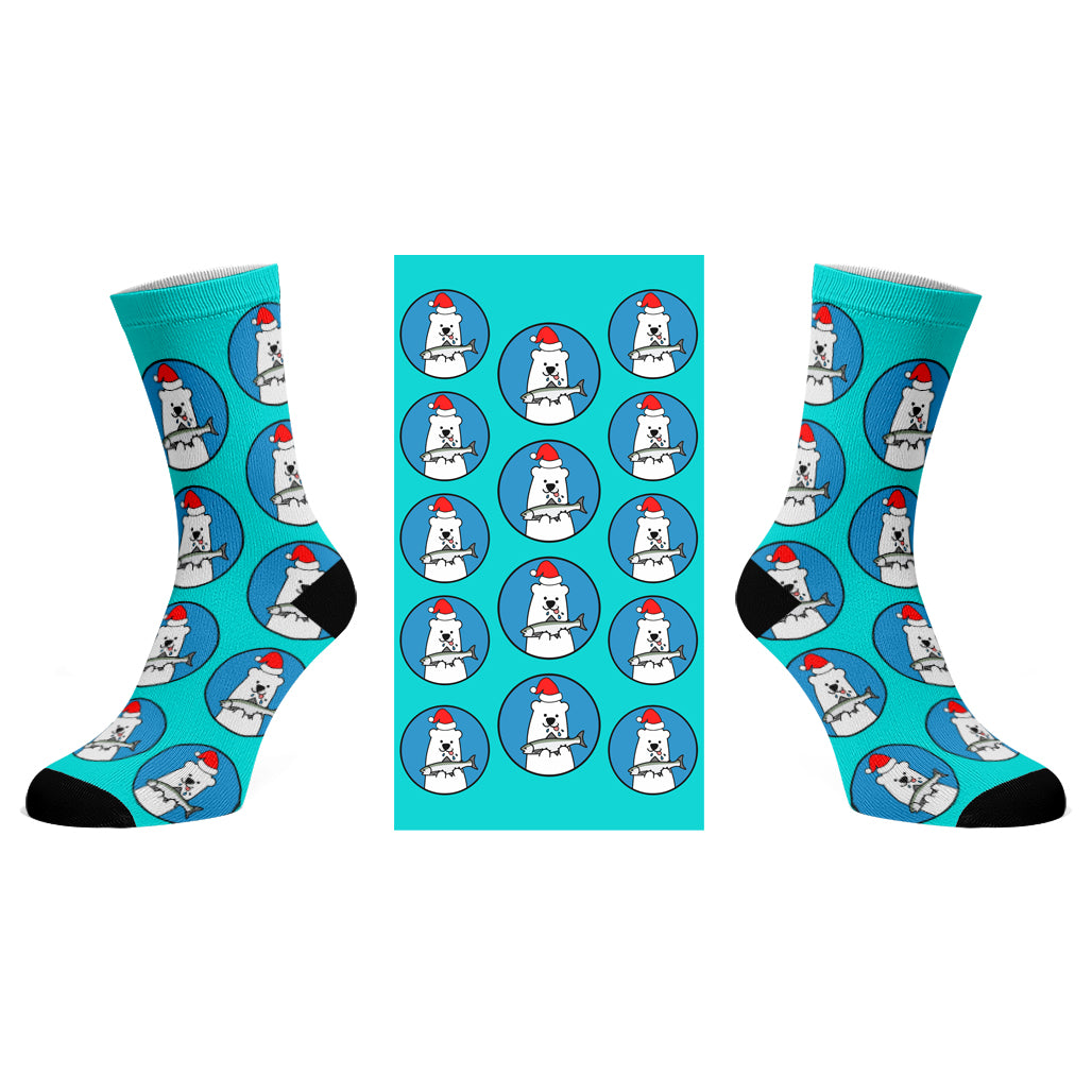 Christmas Dinner Design Socks