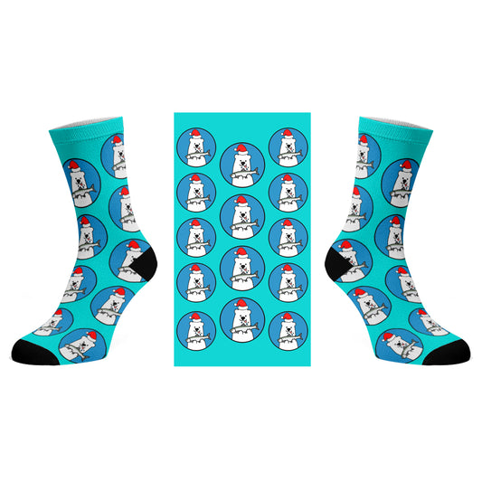 Christmas Dinner Design Socks